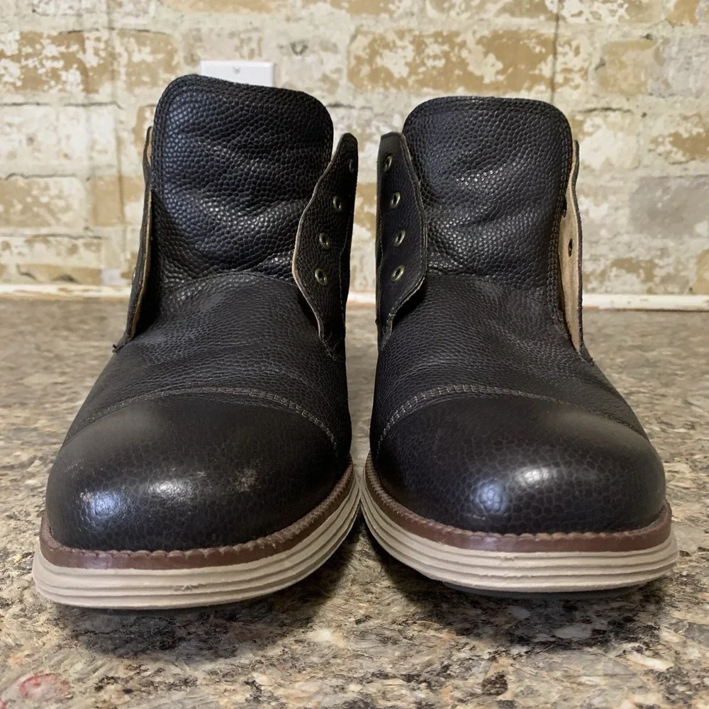 Cole Haan Mens Original Grand Chukka Black Leather Boots C20972 Size 13 M